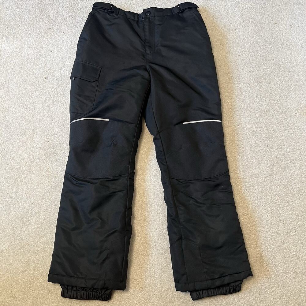Swisstech Youth XL 14-16 Black Insulated Snow Ski Pants Winter Adjustable